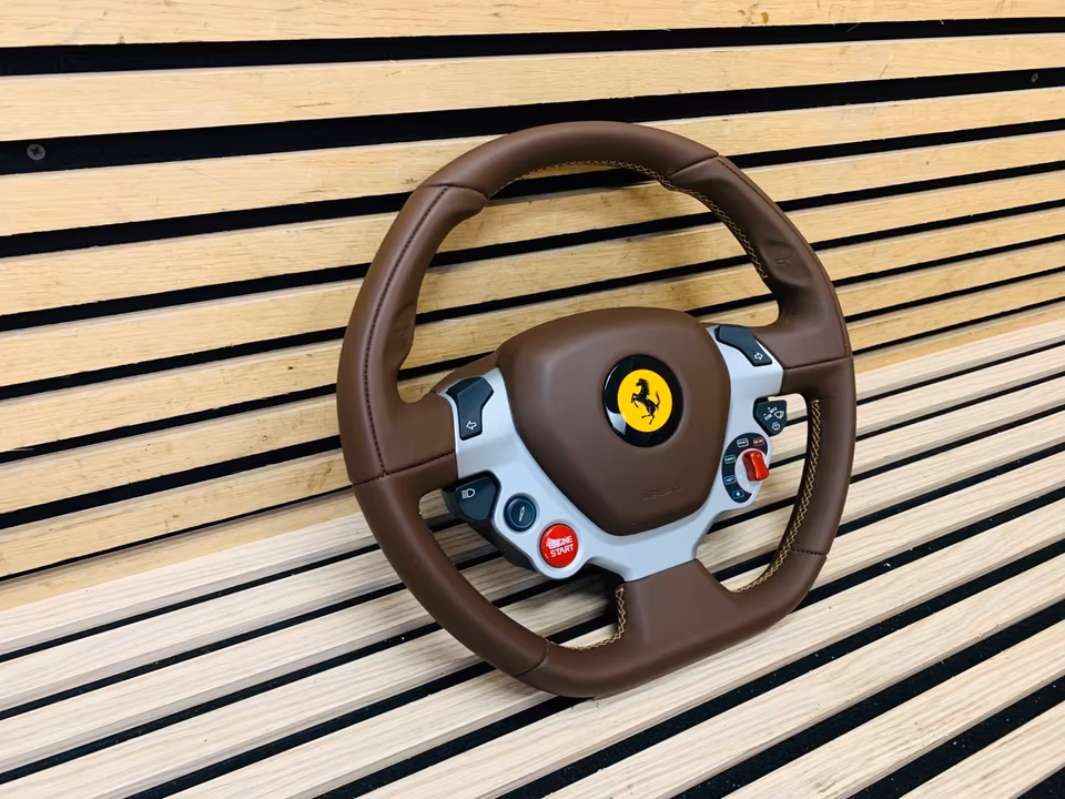 Ferrari FF steering wheel, leather, brown