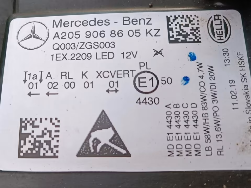 MERCEDES C-CLASS MULTIBEAM W205 AMG LEFT RIGHT COMPLETE - Image 3