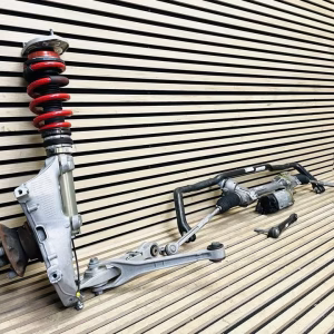 Porsche GT3 RS shock absorbers, steering knuckles, carbon stabilizer bar, control arms