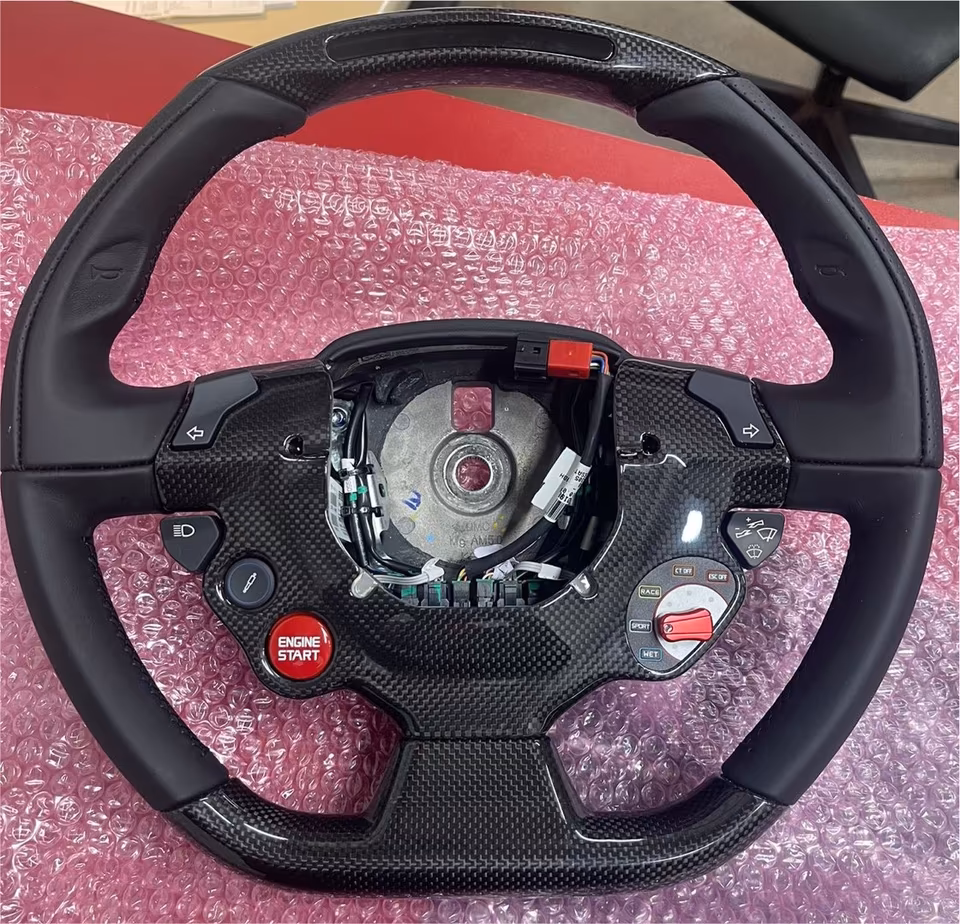 Ferrari 458 / Speciale LED Carbon Steering Wheel, Brand New - Image 2