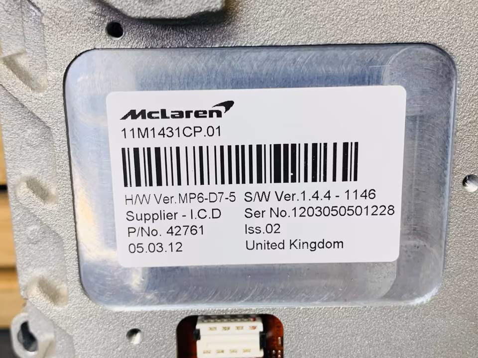 McLaren MP4-12C 650s Multimedia Panel Screen 11M1431CP.01 - Image 2